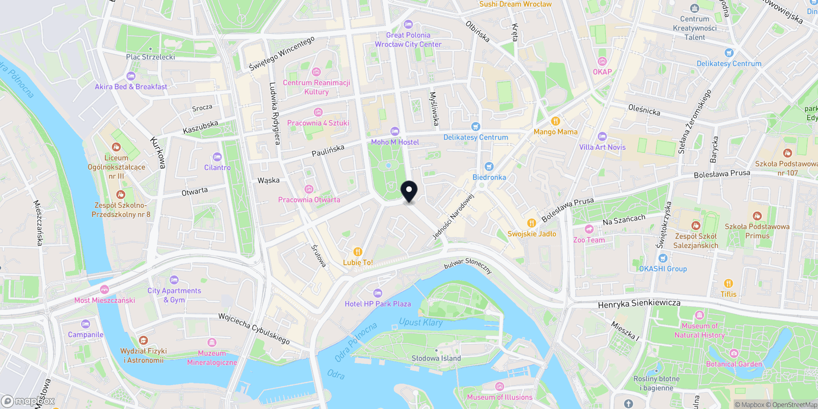 Mapa Stara Szkoła Barber Shop
