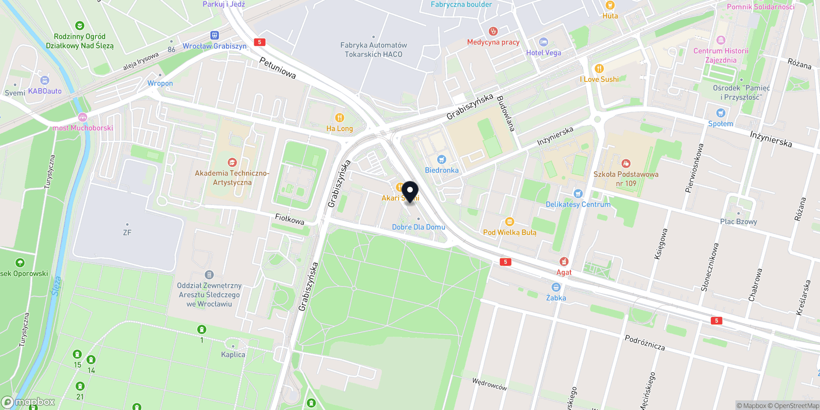 Mapa Studio Fryzjersko-Kosmetyczne T&K