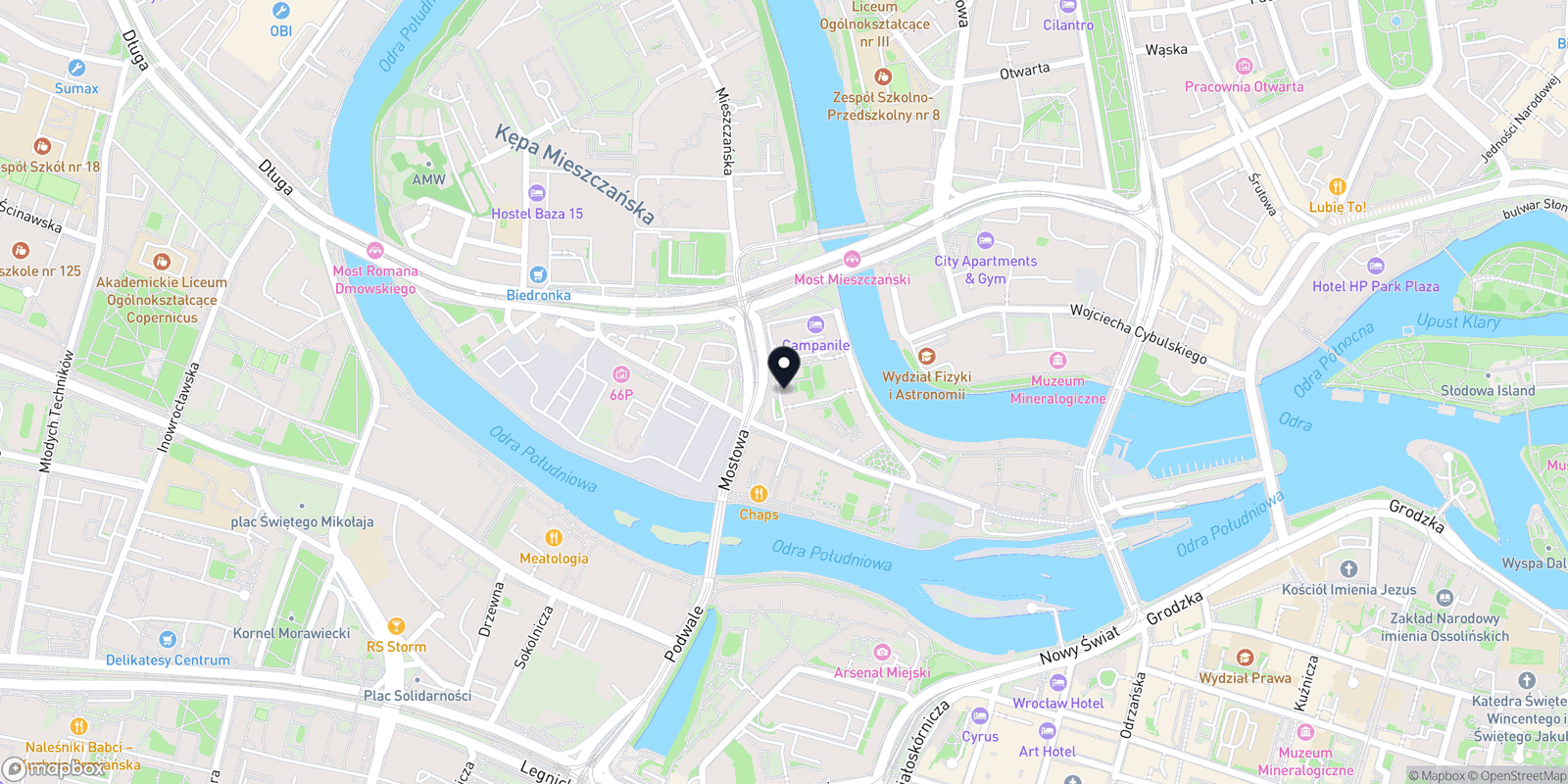 Mapa NIEBO