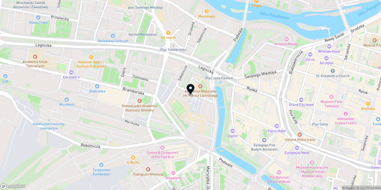 Mapa Studio Fryzur Nietypowych