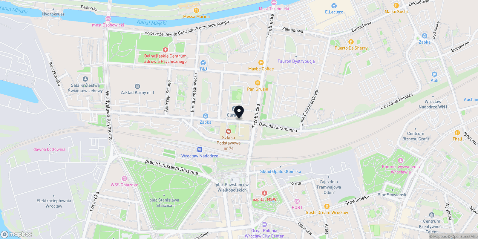 Mapa INARI Salon Masażu Kleczkowska 3