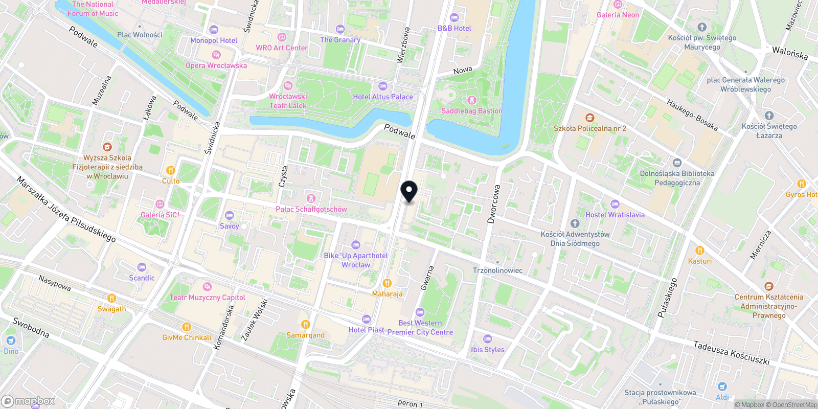 Mapa Fryzjer Kołłątaja