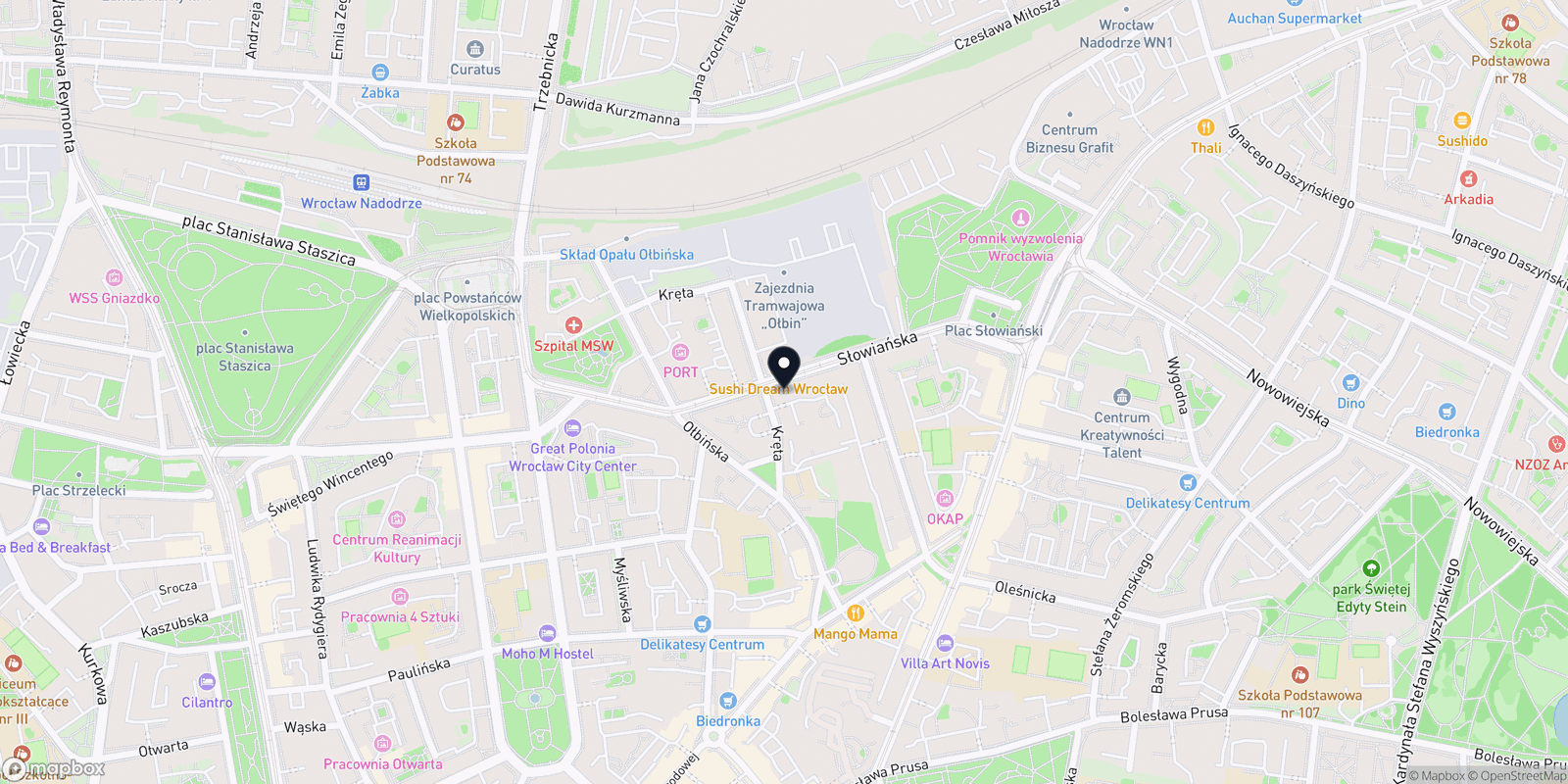 Mapa Salon Fryzjerski Kondzio