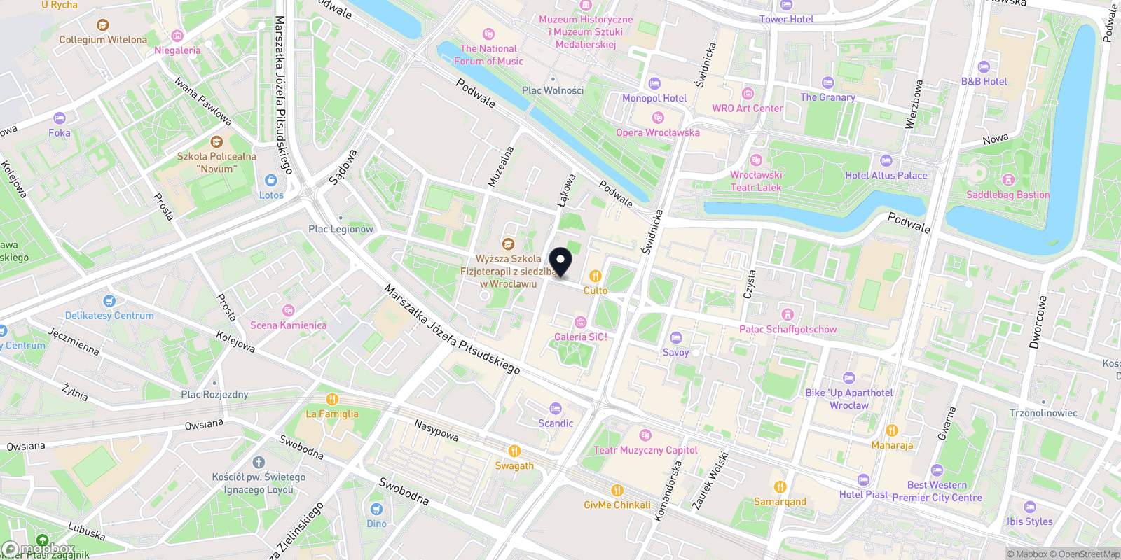 Mapa Studio Masażu Zofia Kondys