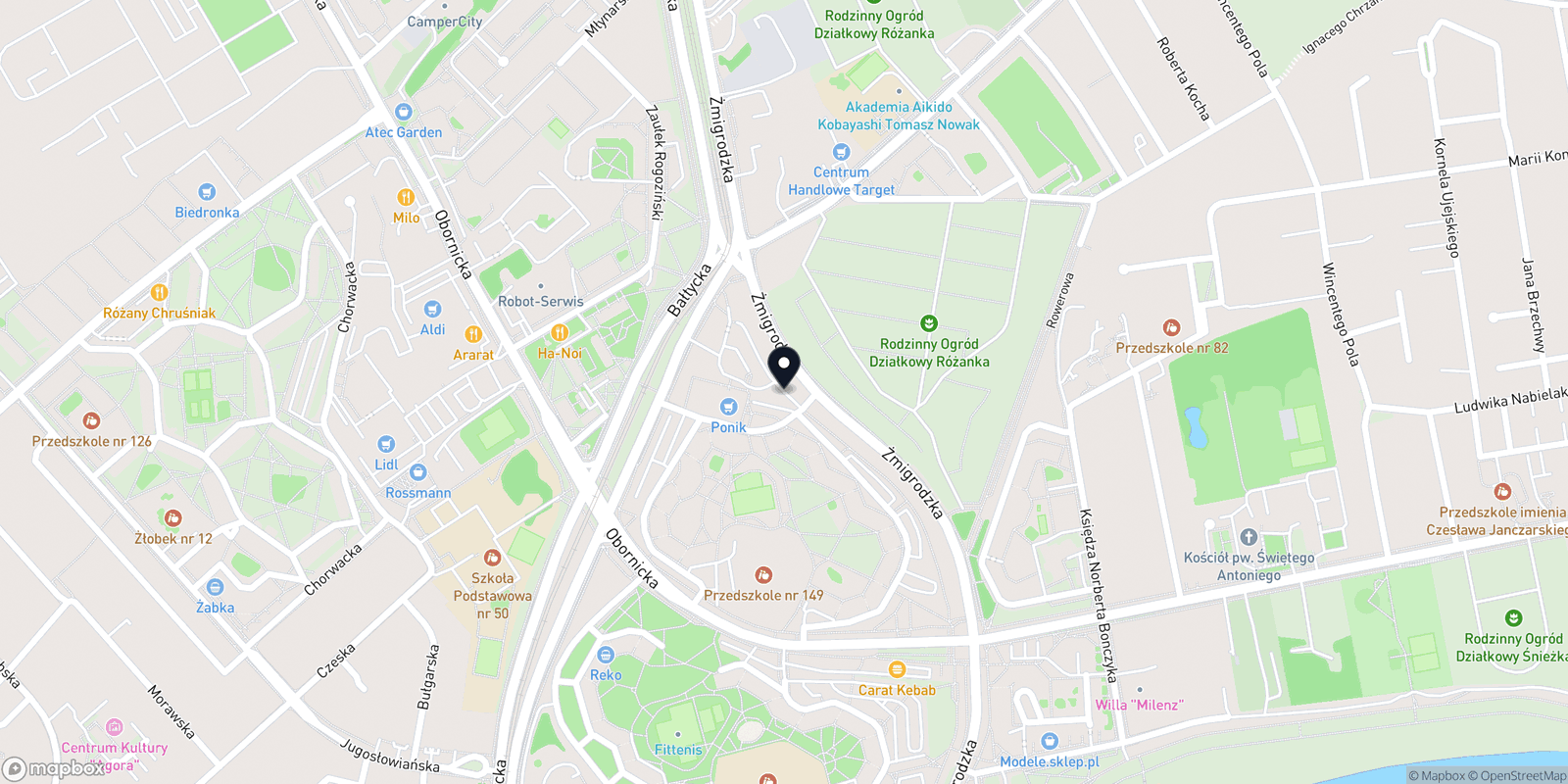 Mapa Klub Hawana