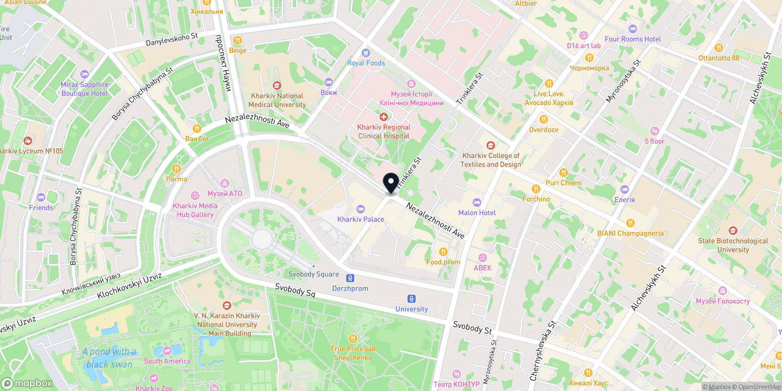 Карта закладу Top Clinic
