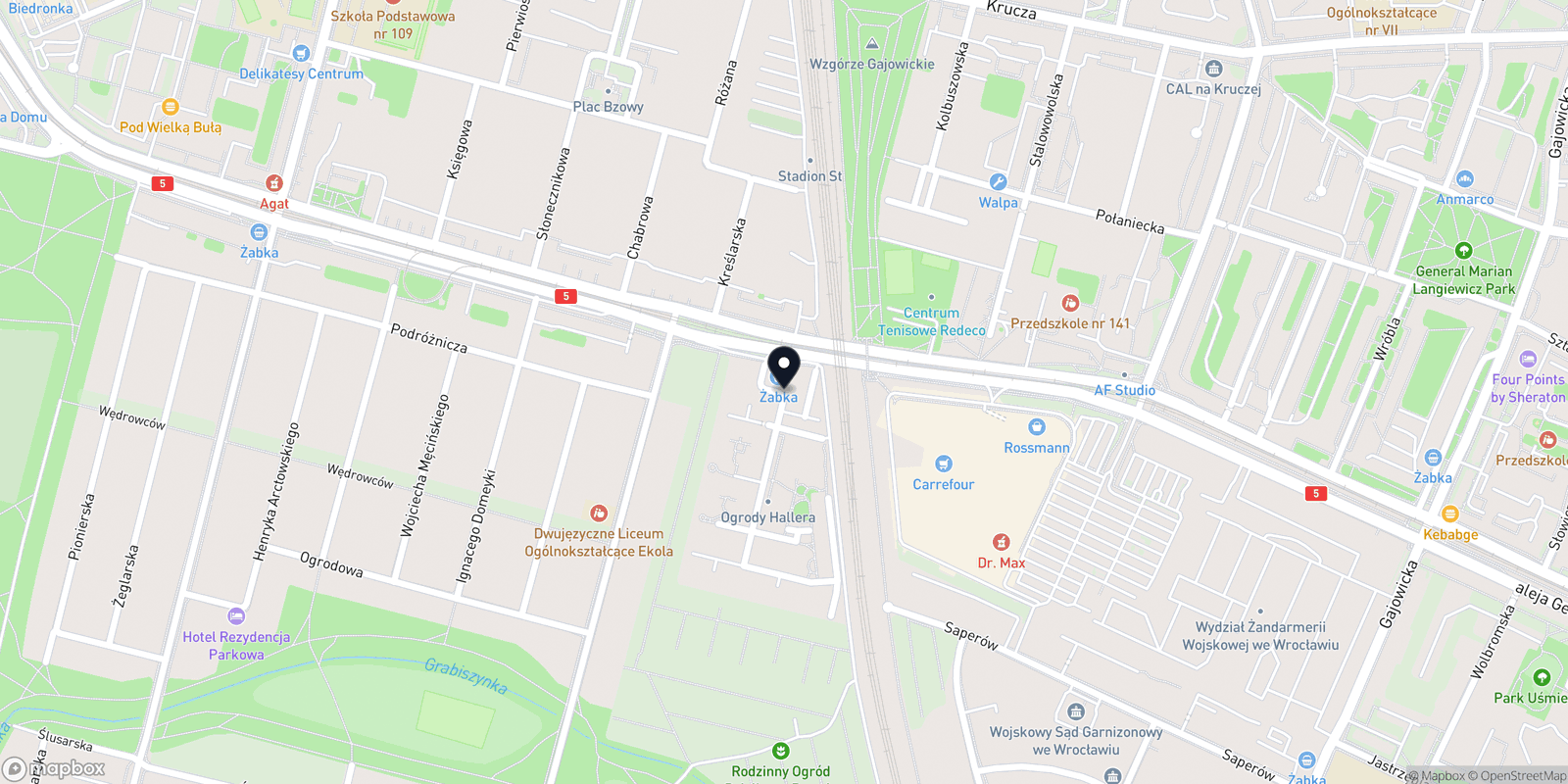 Mapa Studio Fryzjerskie Adrianna Słowińska