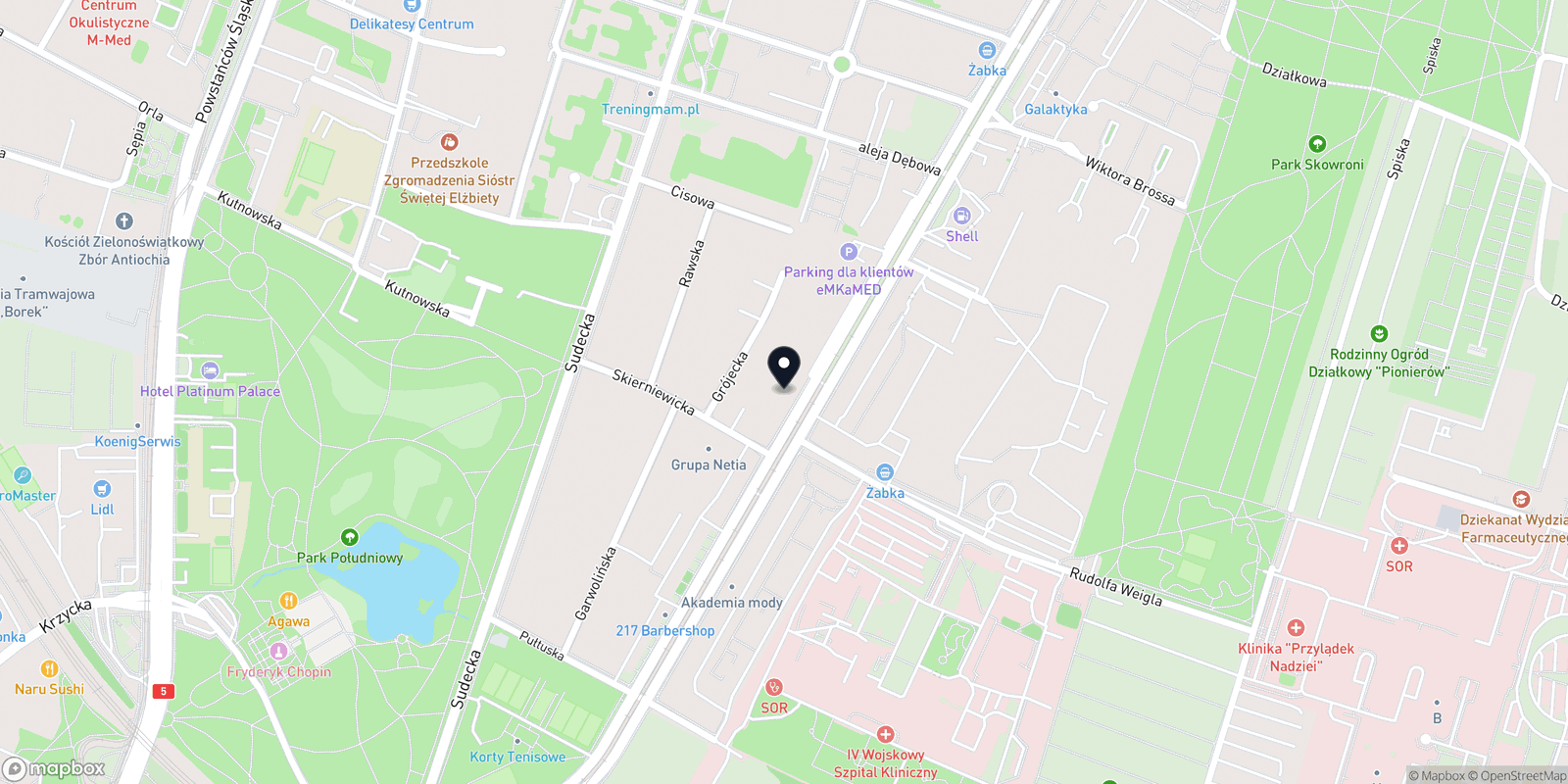 Mapa KAPKAN BARBERSHOP