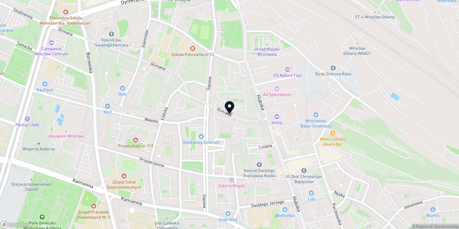 Mapa Salon Fryzjerski Kondzio Gliniana