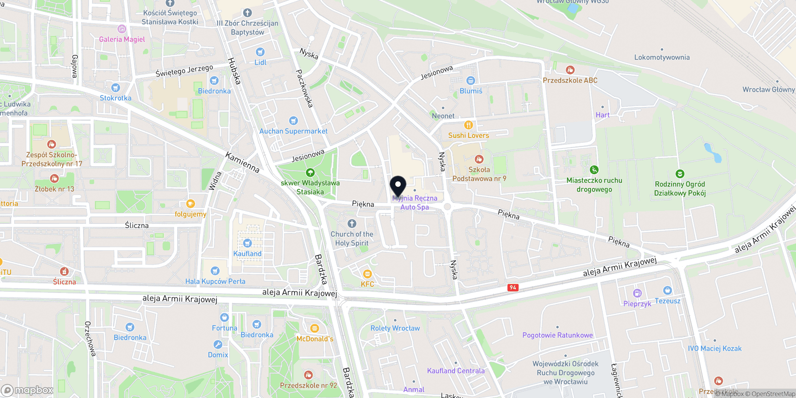 Mapa Klinika Piękna By Magda