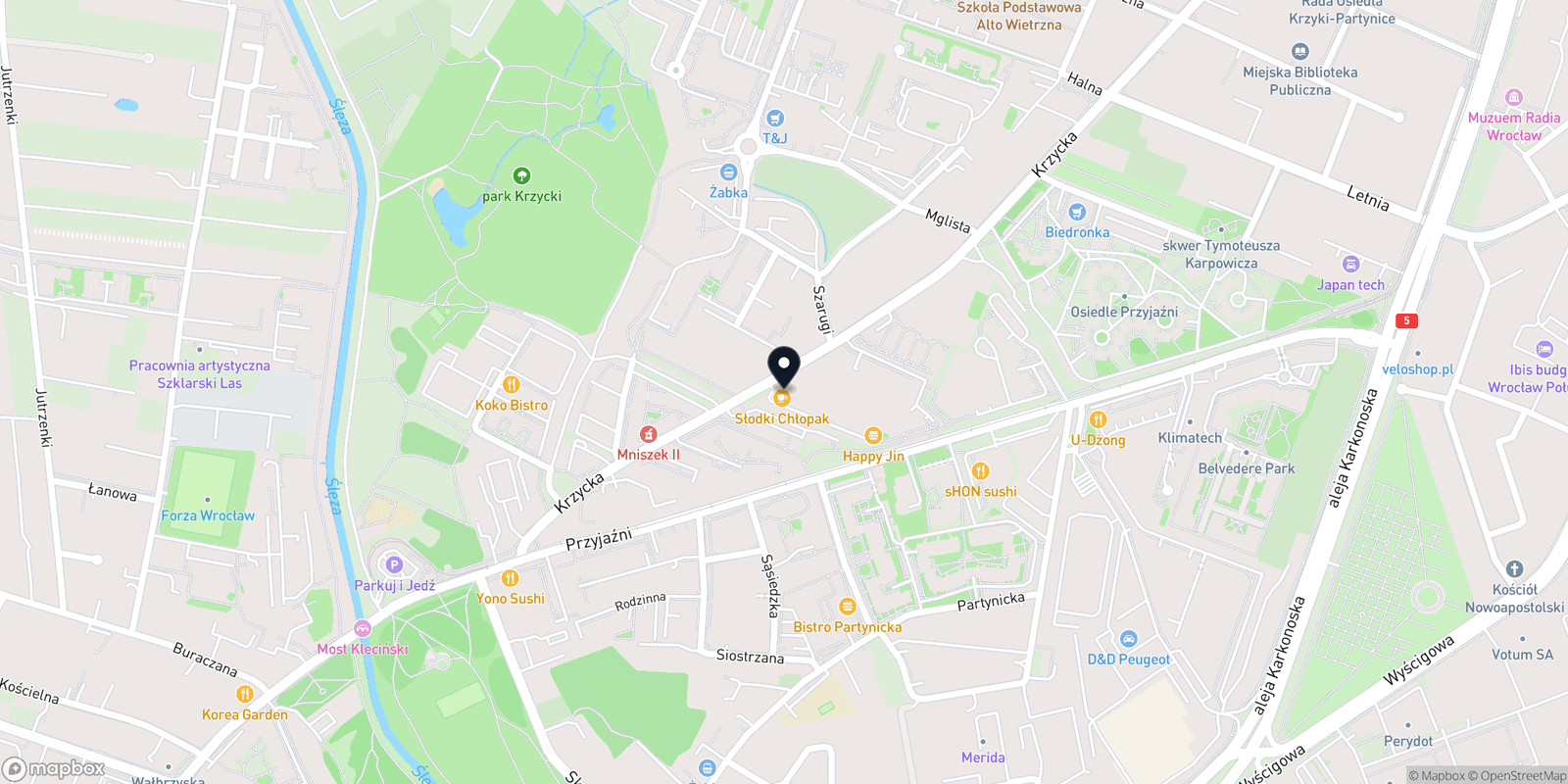 Mapa Olena Vysotska Fryzjer