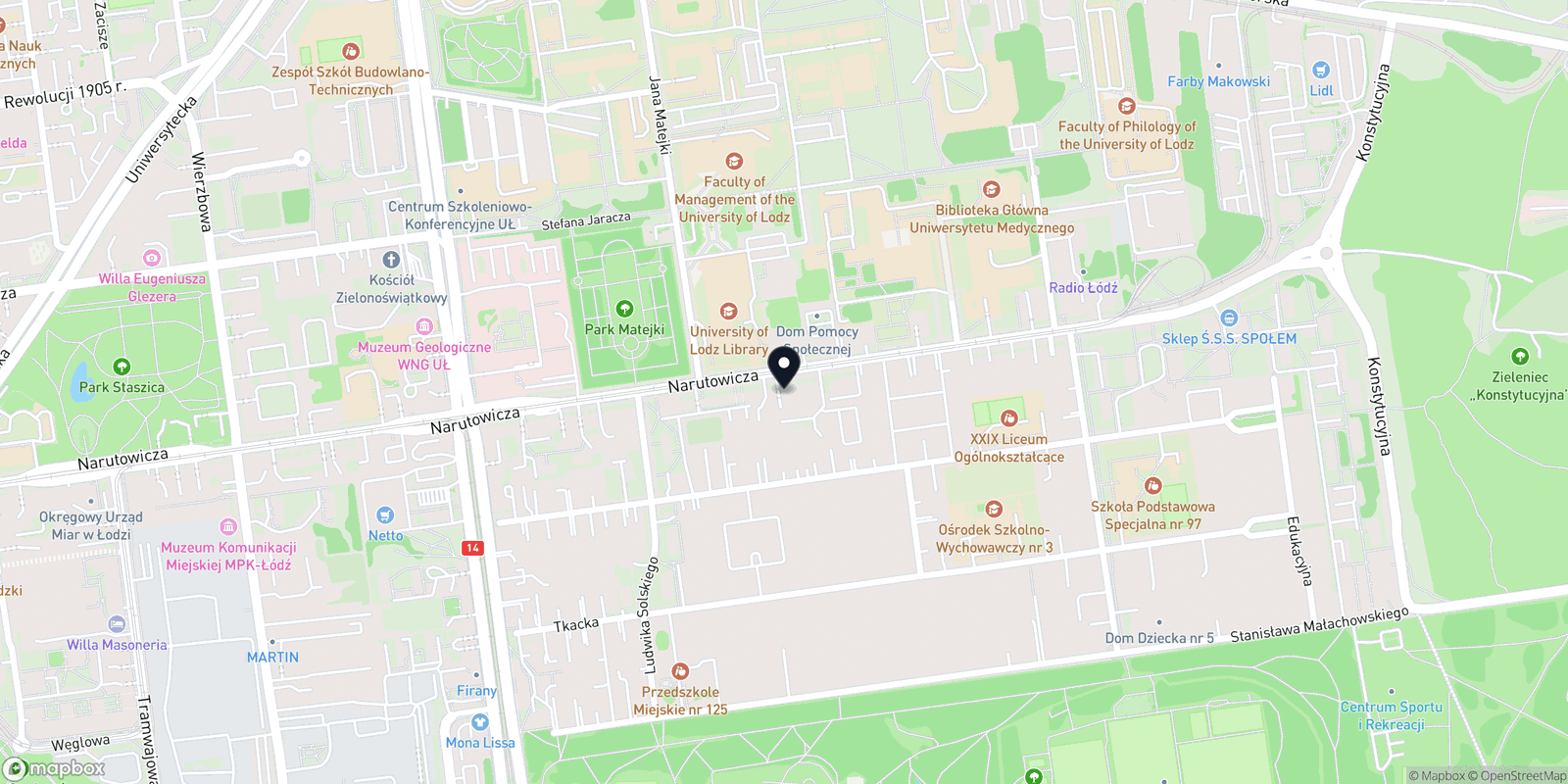 Mapa Różowy Salon Piękności