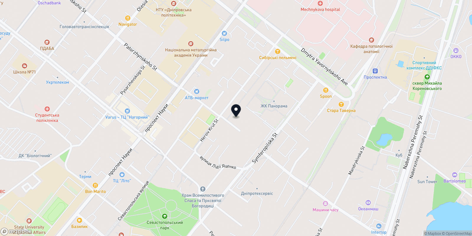 Карта закладу Нарцисс