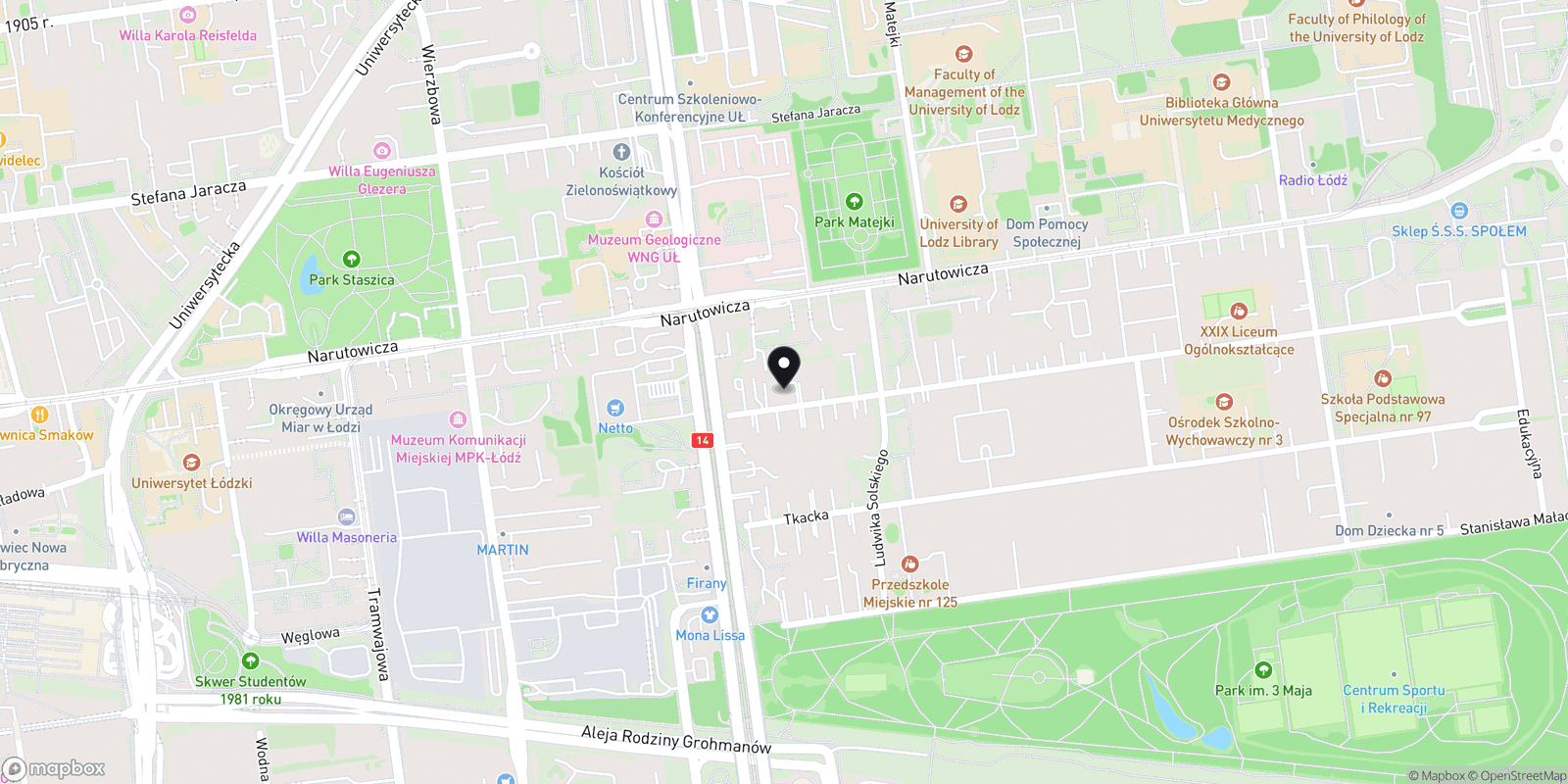 Mapa Salon fryzjerski Nowa Fala