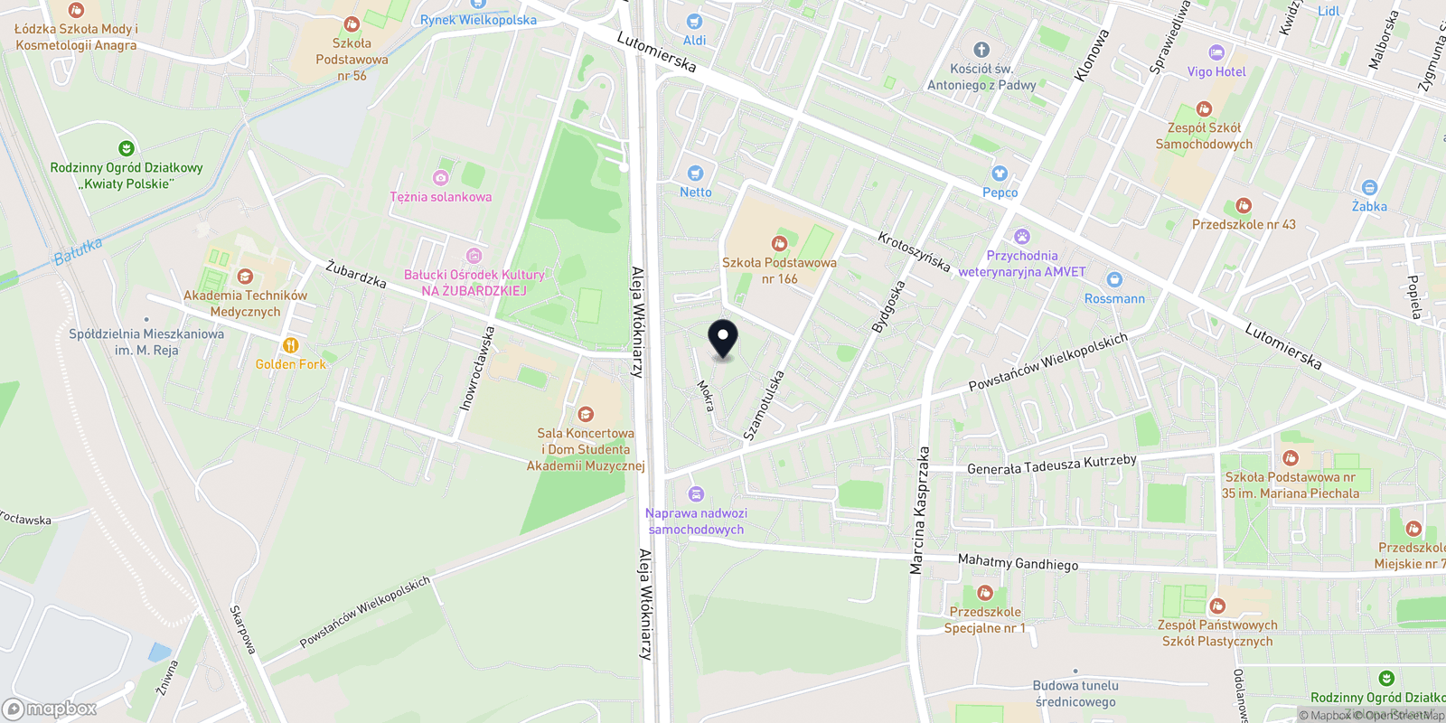 Mapa STUDIO MAKIJAŻU I CHARAKTERYZACJI KASIA