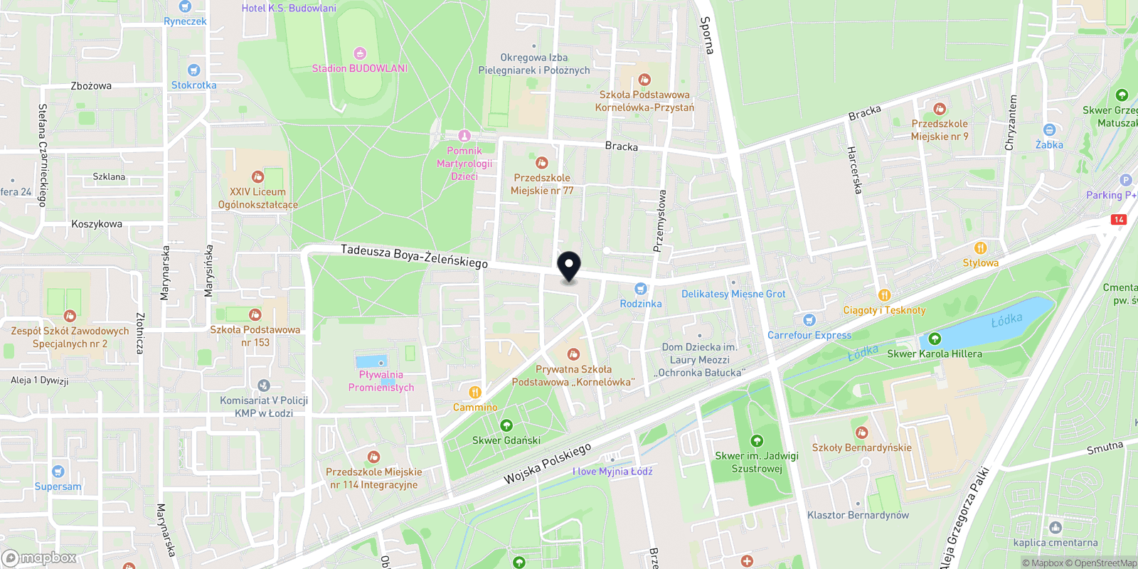Mapa Diamond Place