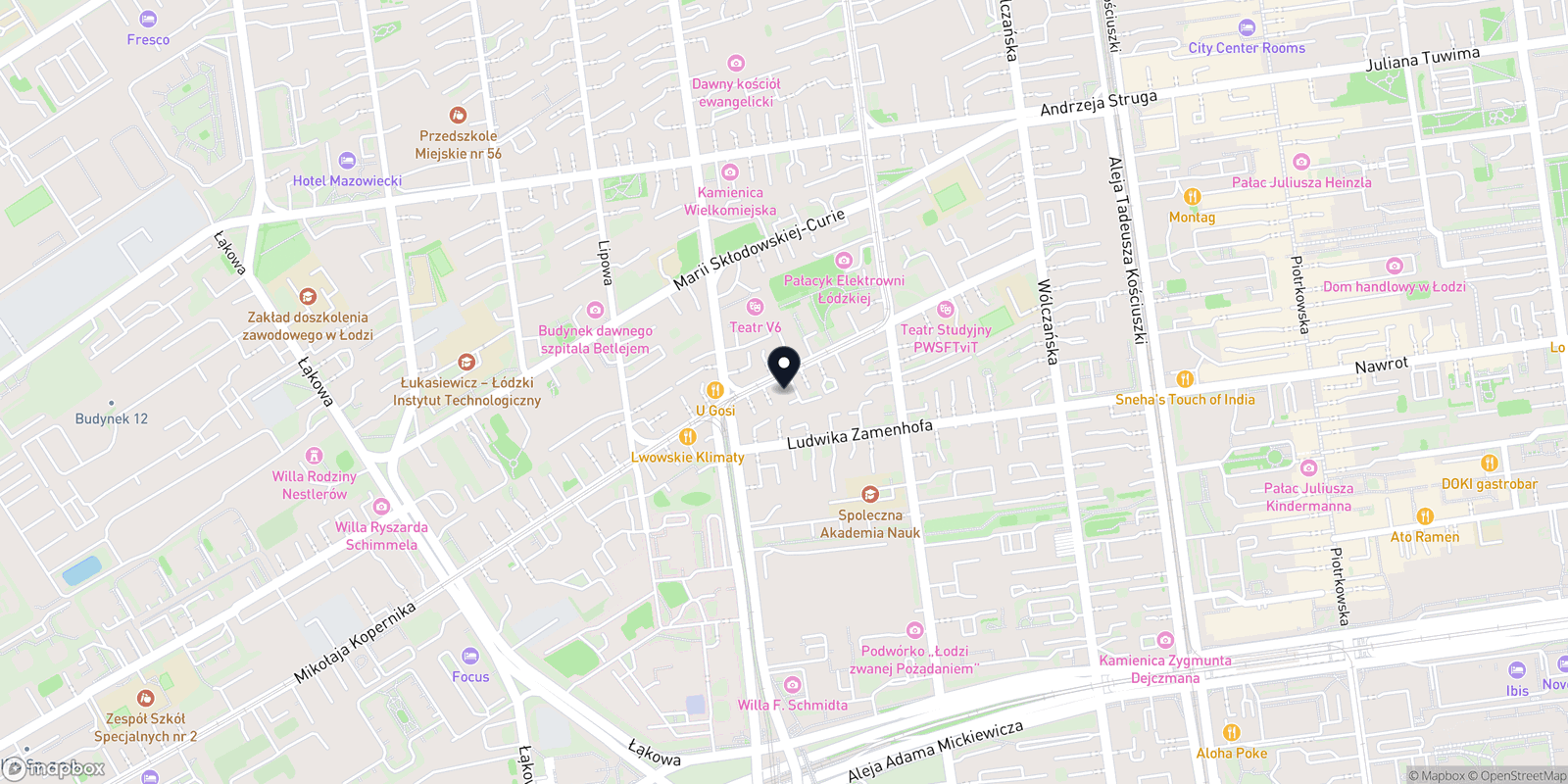 Mapa Fabryka Piękna