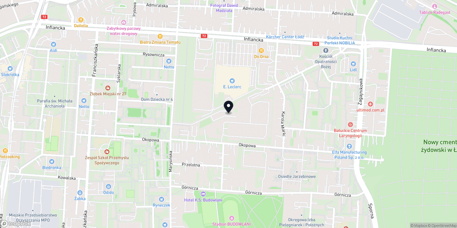 Mapa Salon pieknosci AFRODYTA