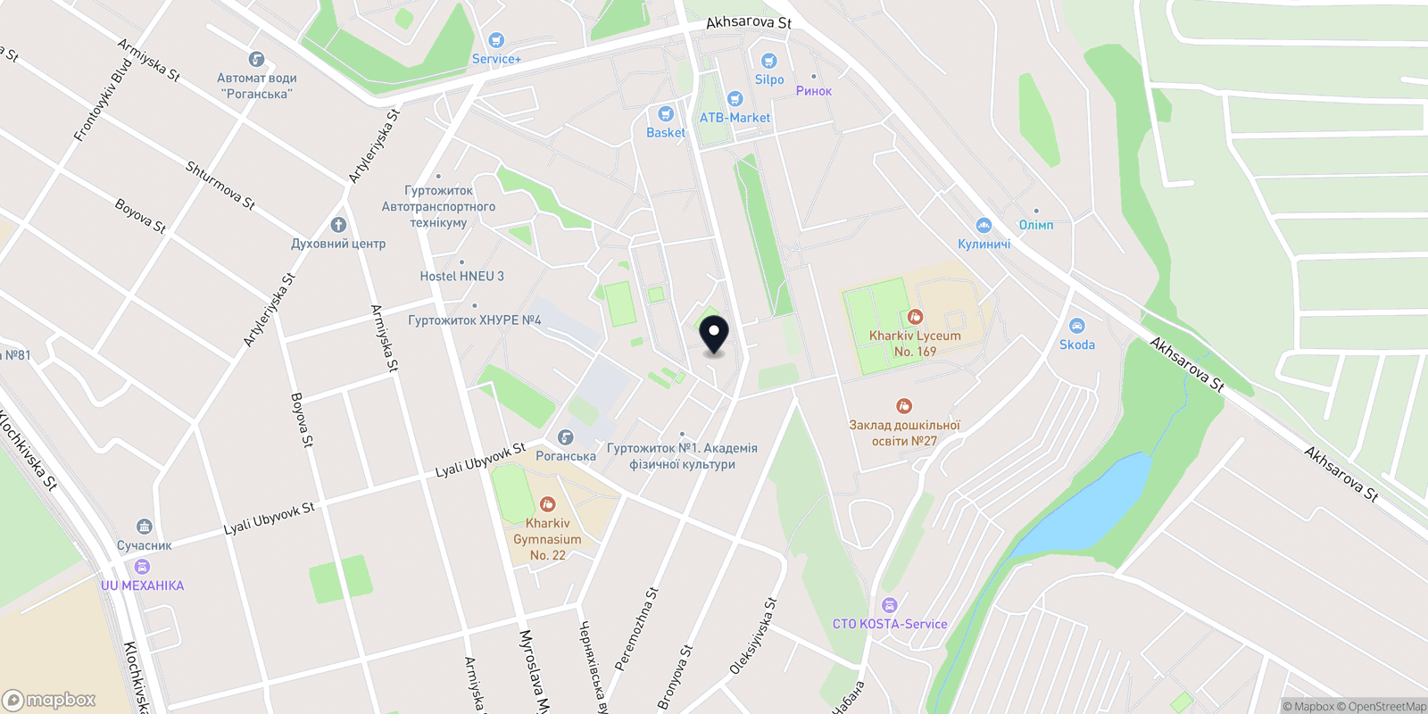 Карта закладу USB барбершоп