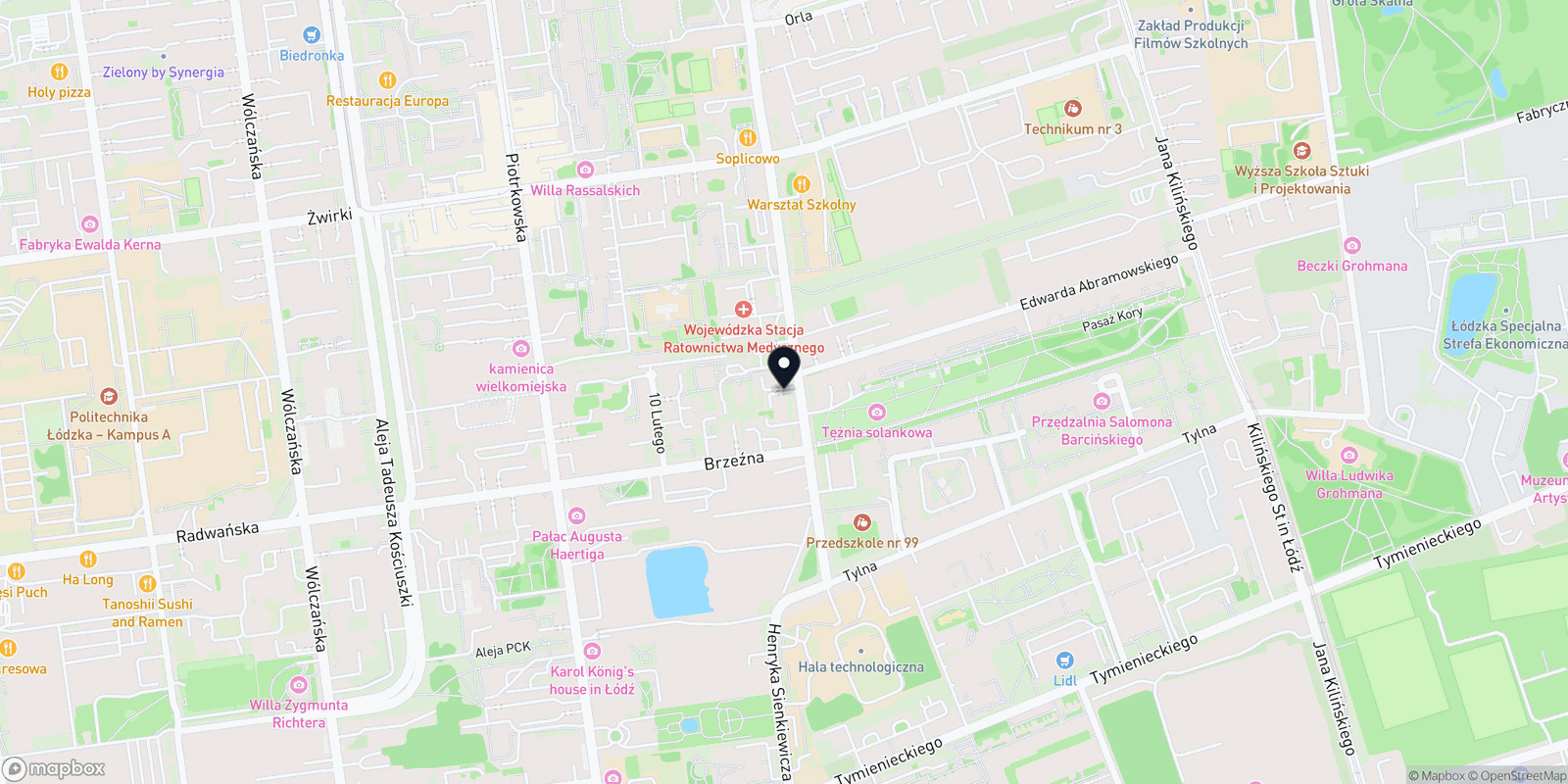 Mapa Gabinet masażu HannaMassage
