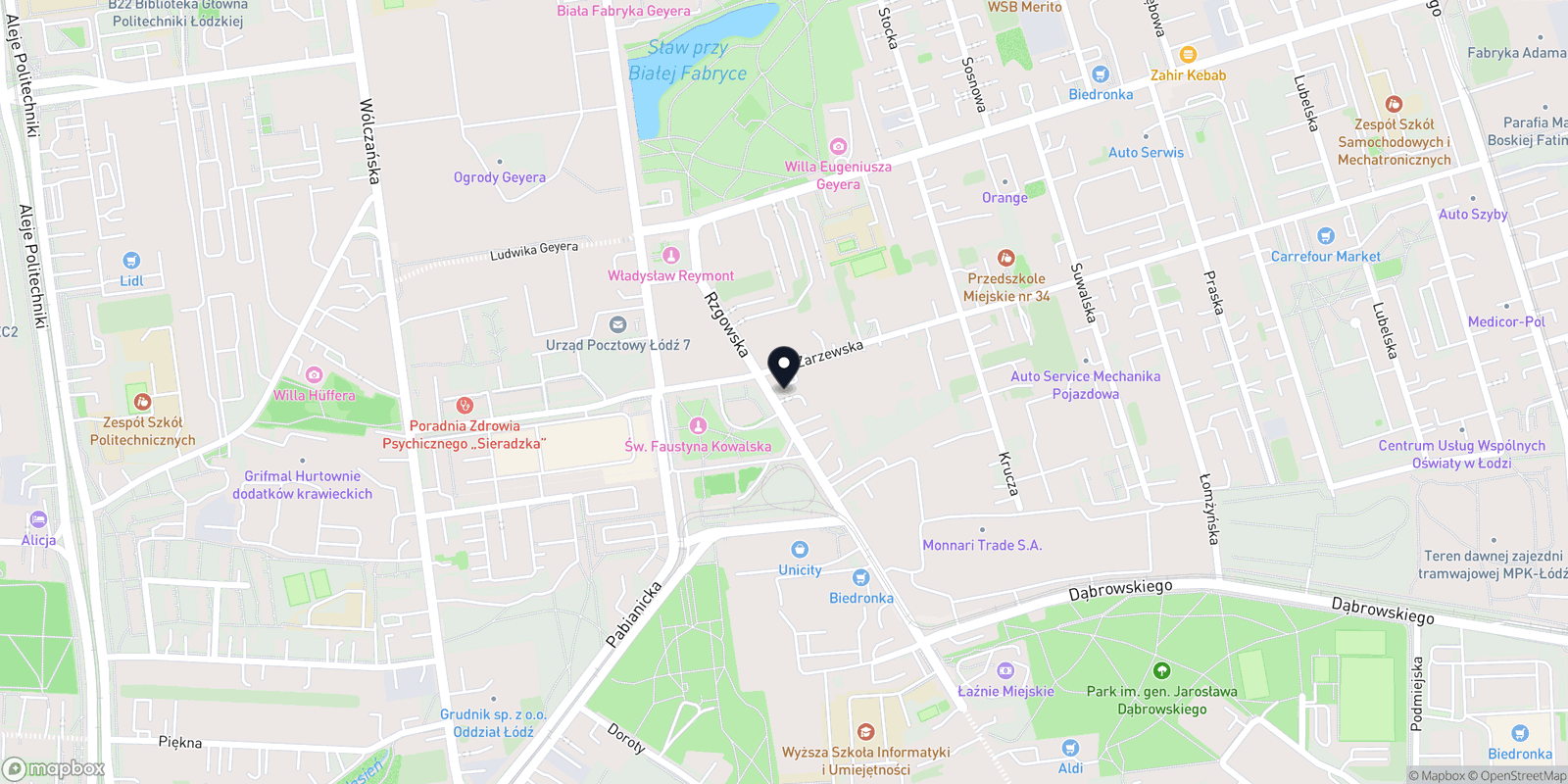 Mapa U Brzytwy Rzgowska 12