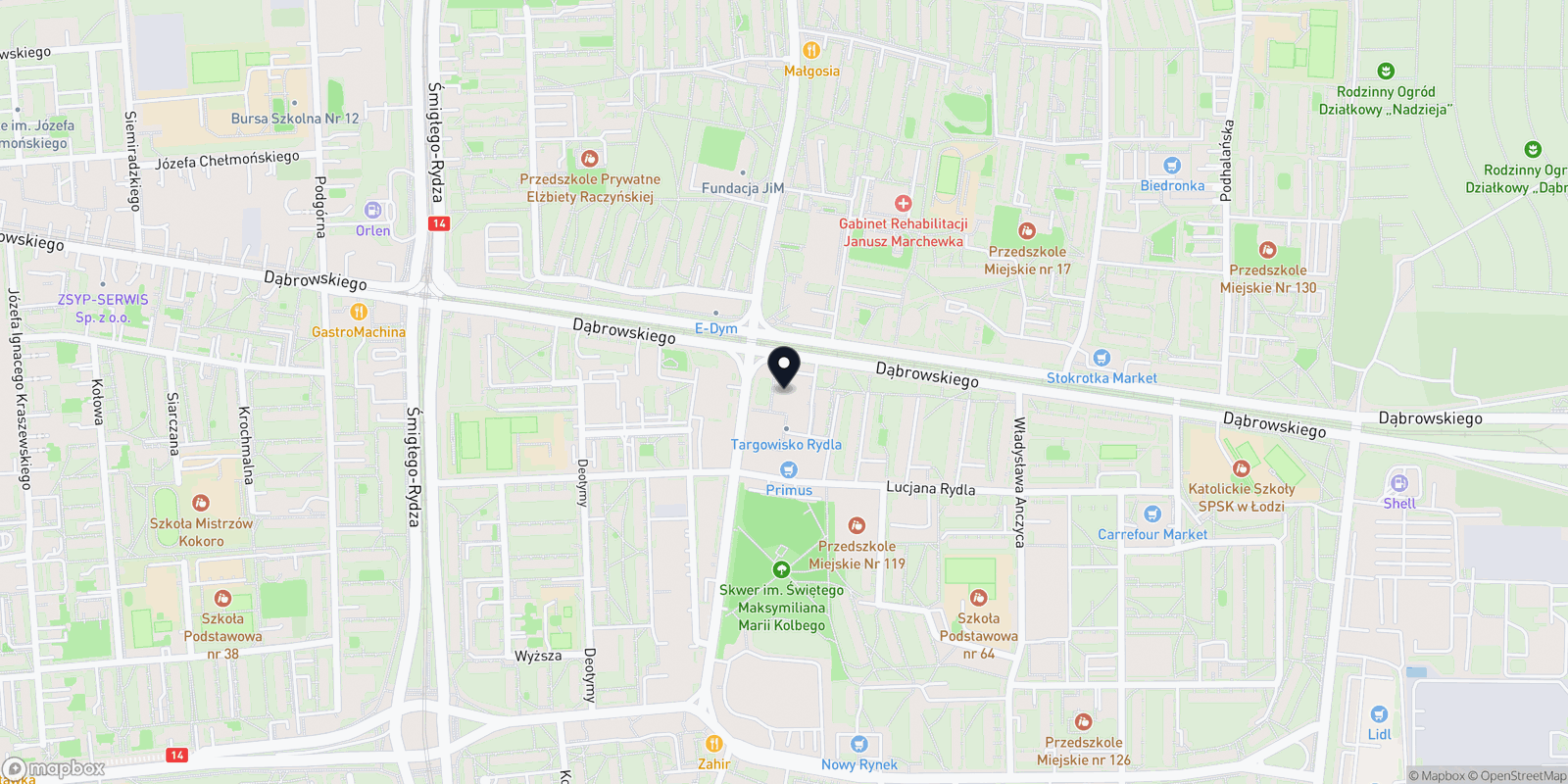 Mapa Salon ANASMIN Kosmetyczny