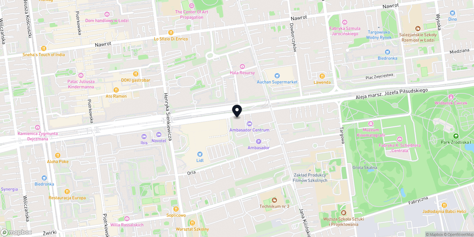 Mapa Studio Urody Tatiana