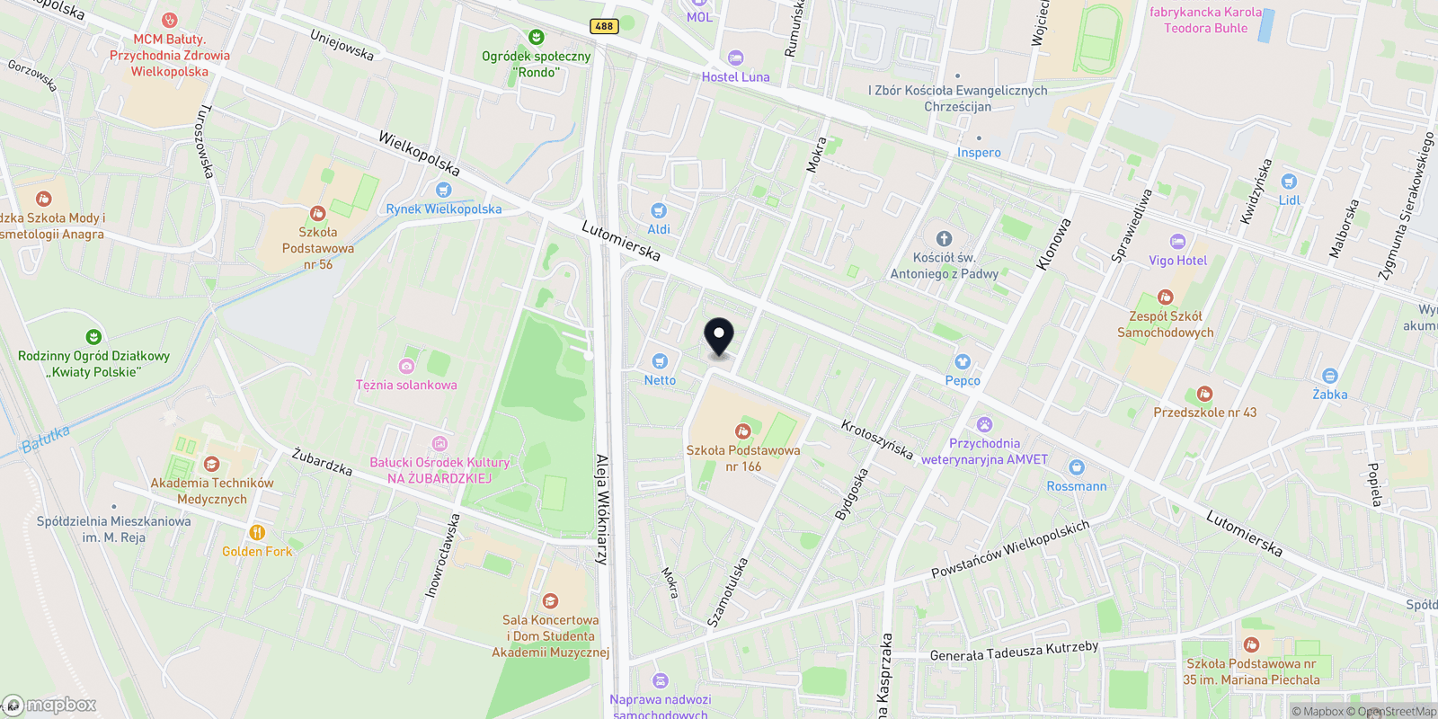 Mapa Gabinet kosmetologiczny Adrianna Nowak