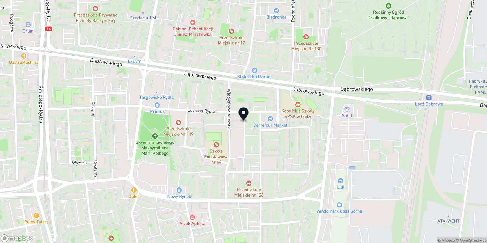 Mapa Studio Masażu Thai Flow