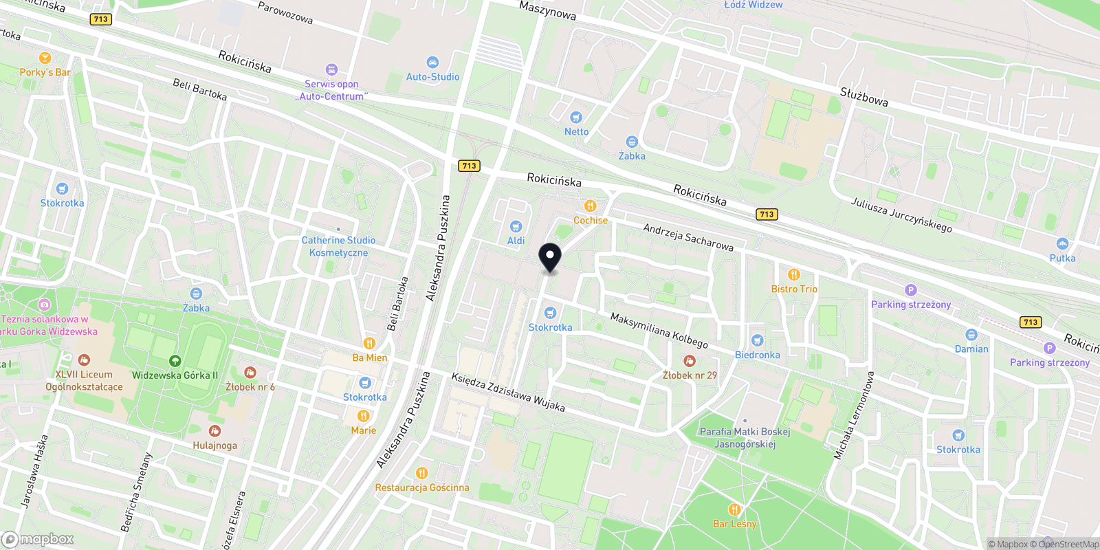 Mapa Kosmetologia Estetyczna Milena Dziekońska