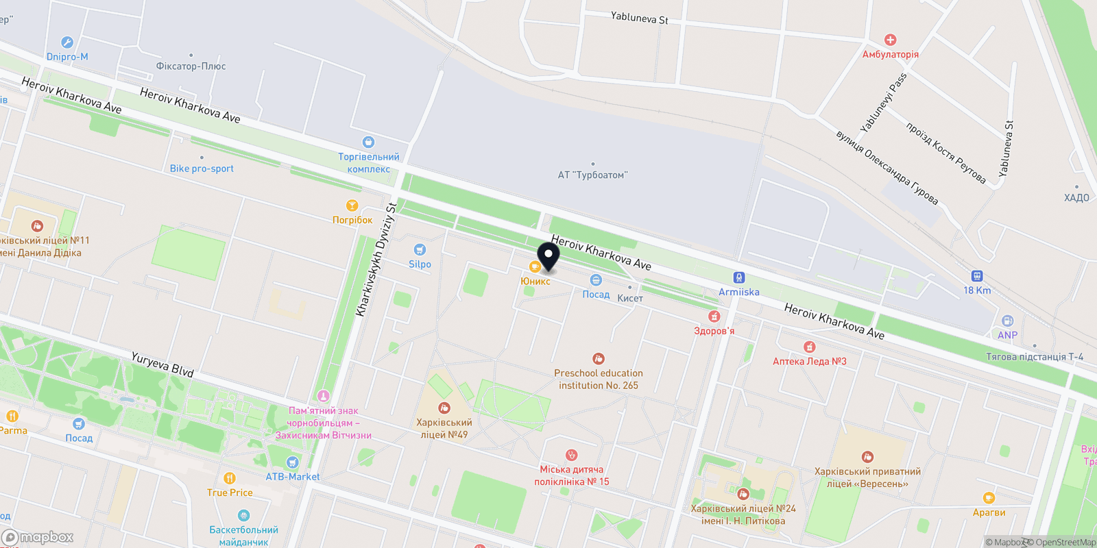 Карта закладу Color Code