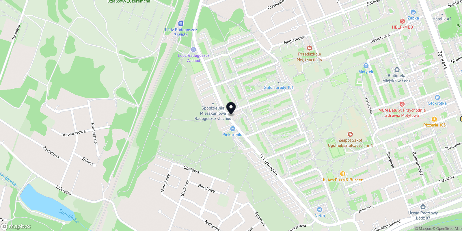 Mapa Barber Shop Radogoszcz