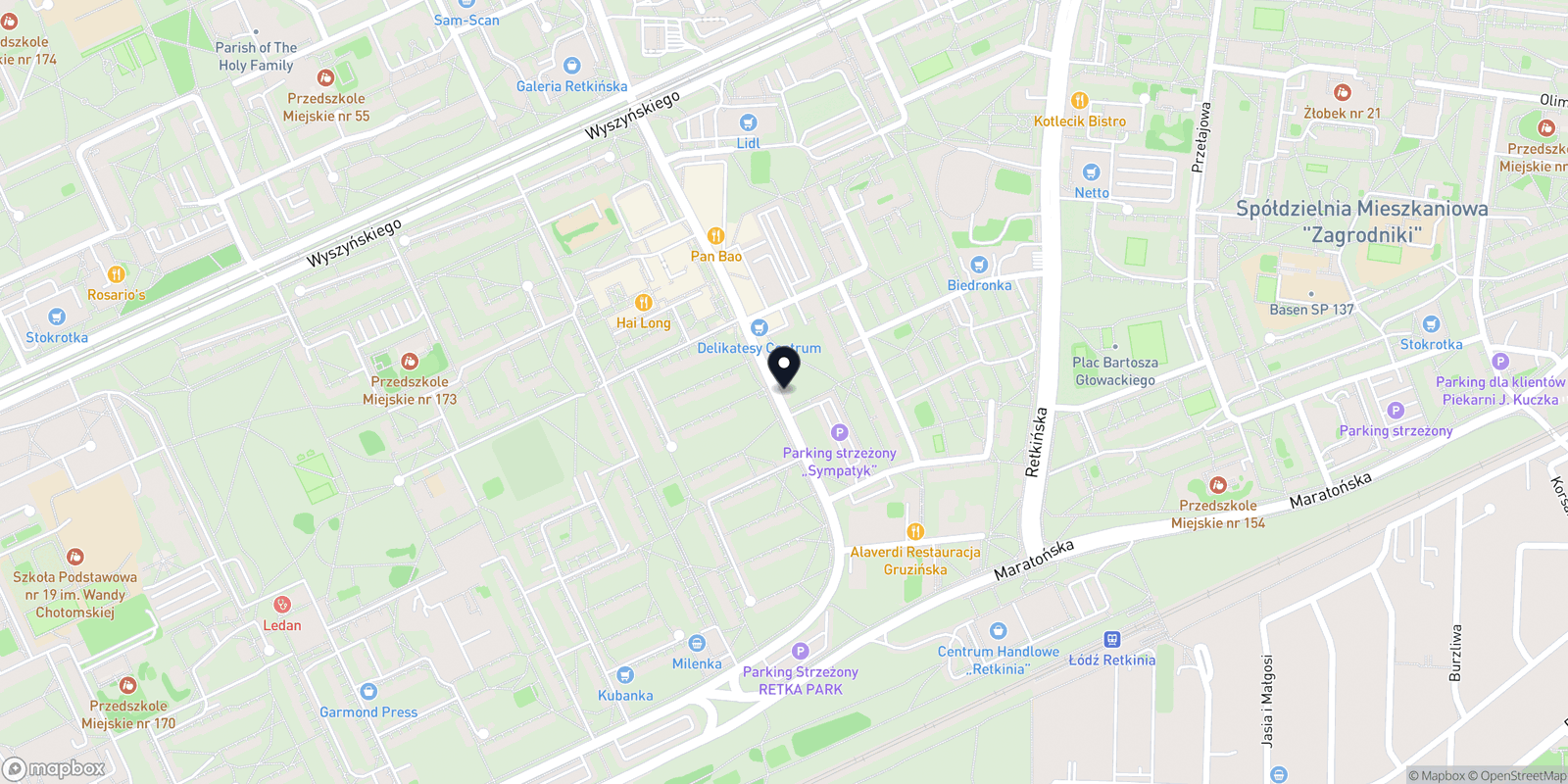 Mapa Skin Care gabinet kosmetologiczny Karolina Polakowska