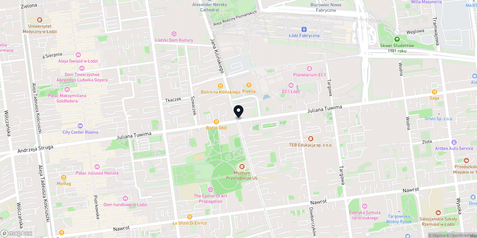 Mapa Studio Urody Agata