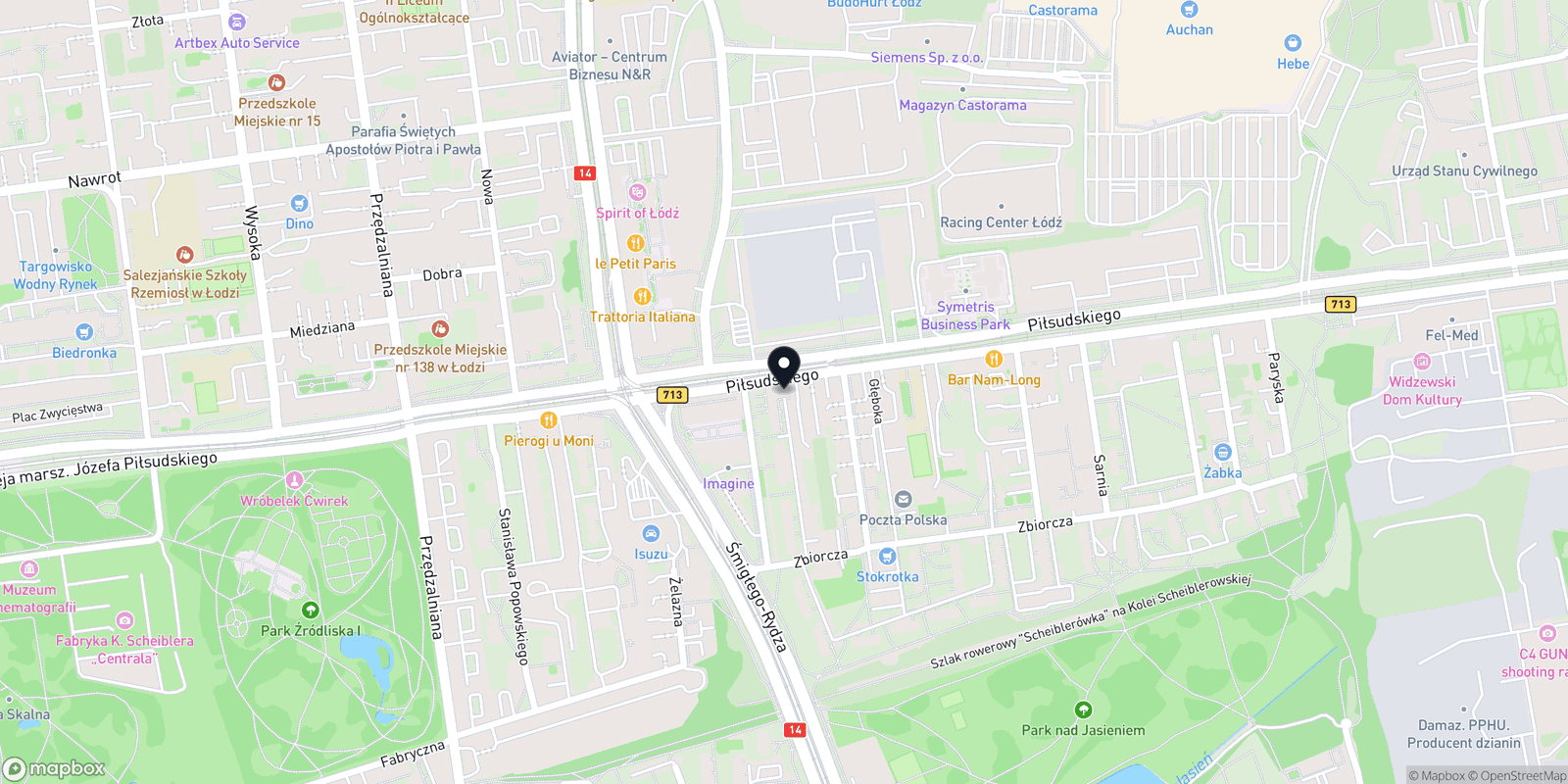 Mapa Holi Bali Śródmieście