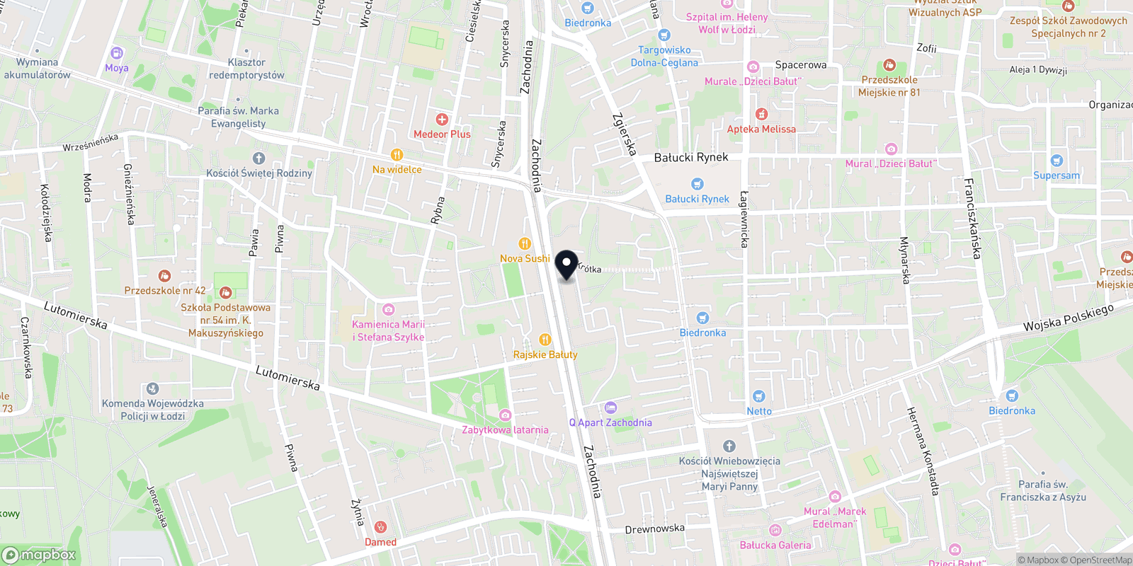 Mapa ORIENT MASSAGE ŁÓDŹ masaż relaksacyjny