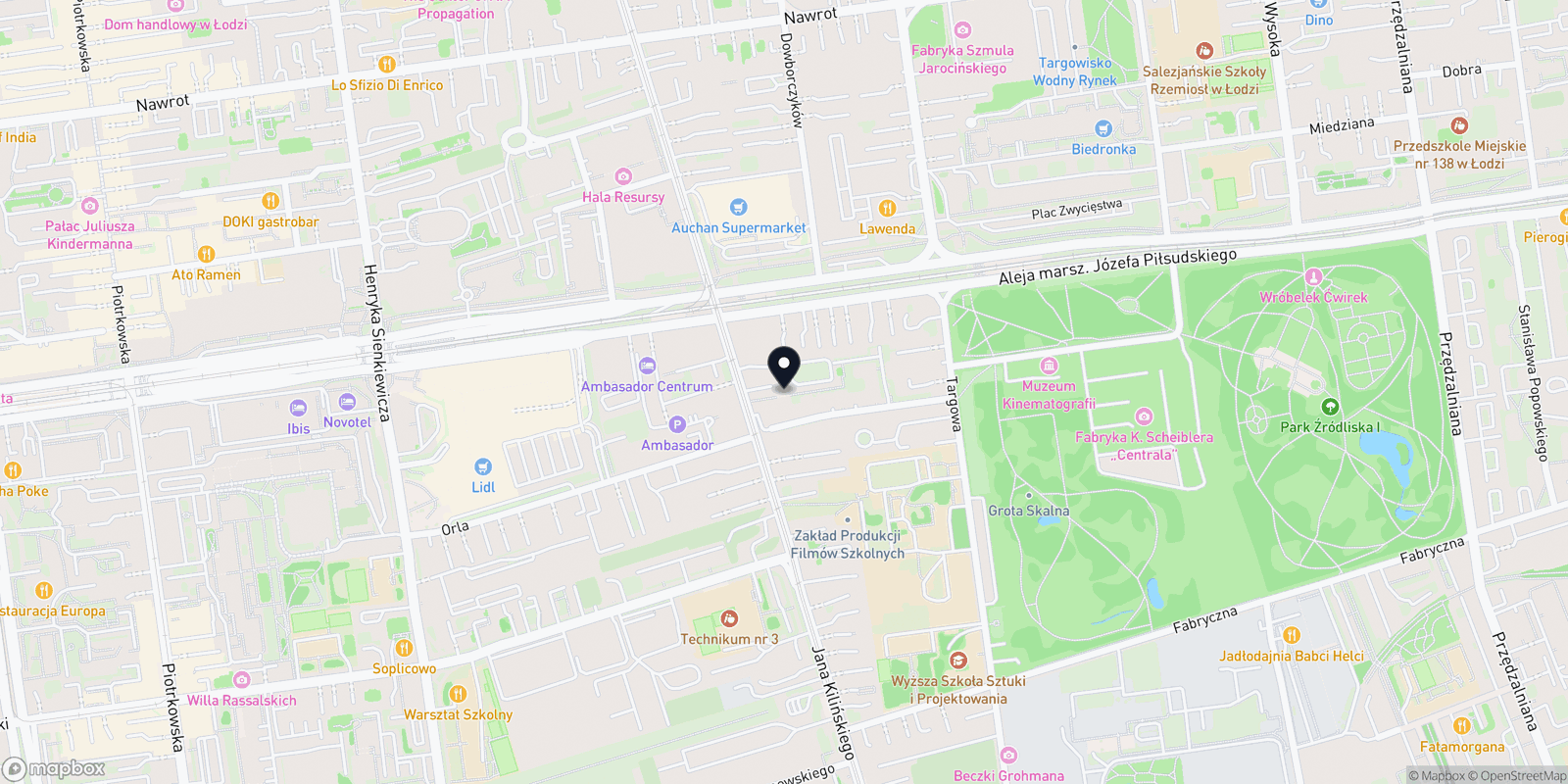 Mapa Studio Fryzjerskie Wilhelm Rychter