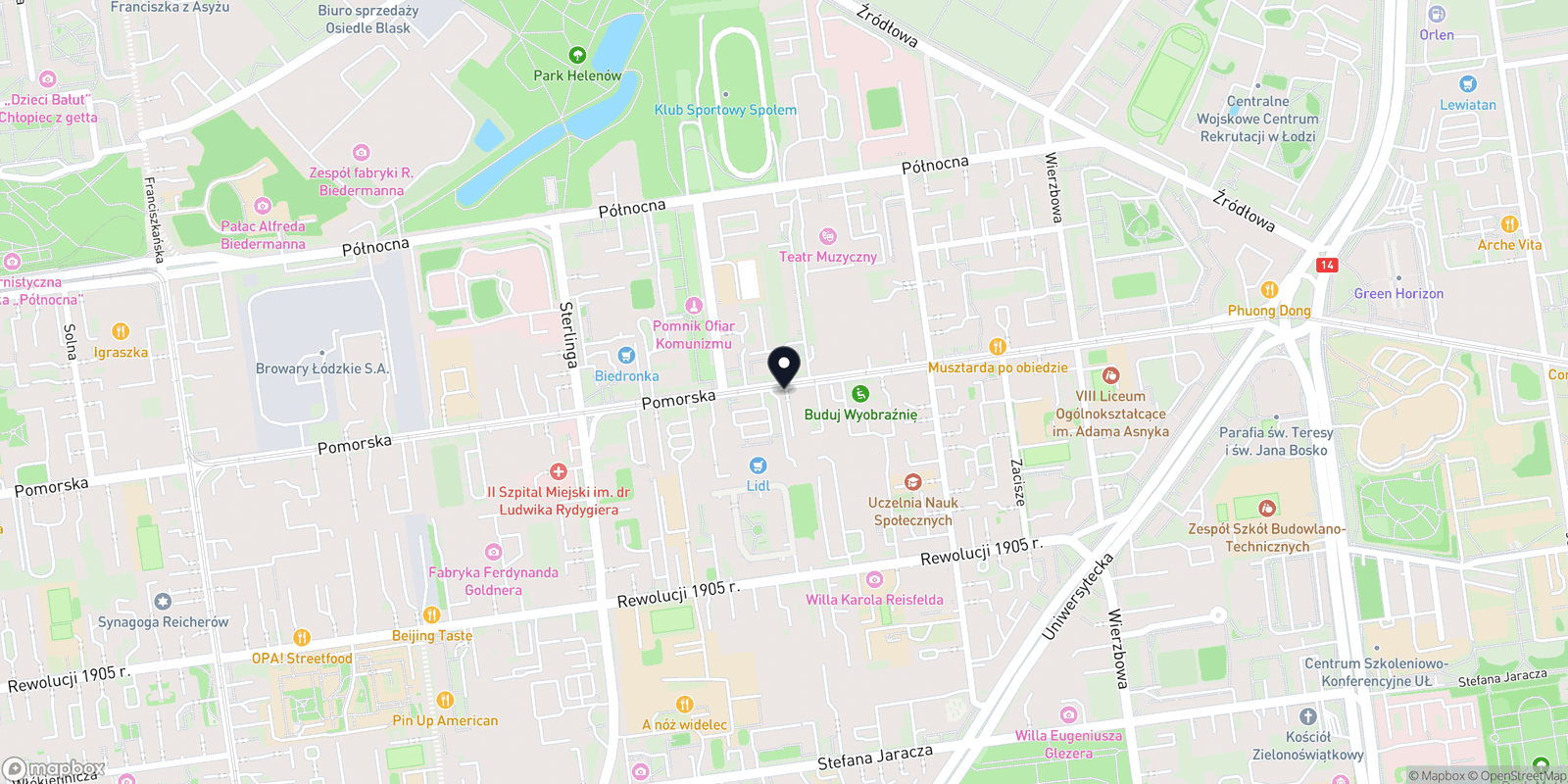 Mapa Rozczochrani Fryzjerstwo & Kosmetyka
