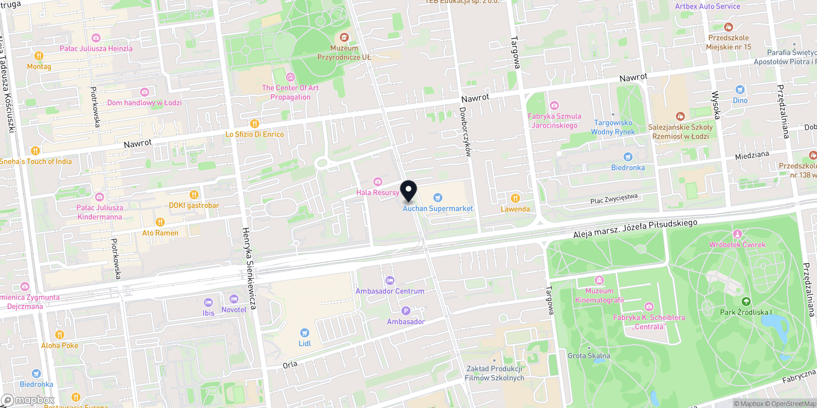 Mapa Tao Tao SPA - Łódź (ul. Kilińskiego 127)