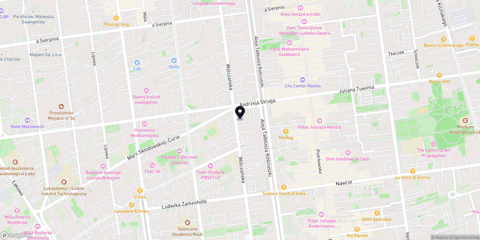 Mapa Łódzki Barber Shop