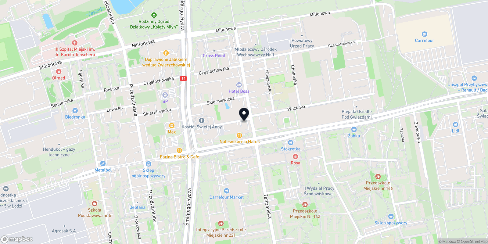 Mapa Salon Kosmetyczny "Szminka i Spinka"