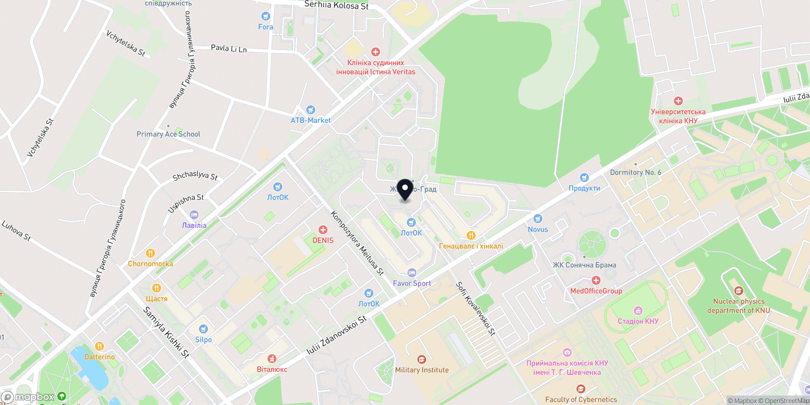 Карта закладу INjoy Beauty Complex