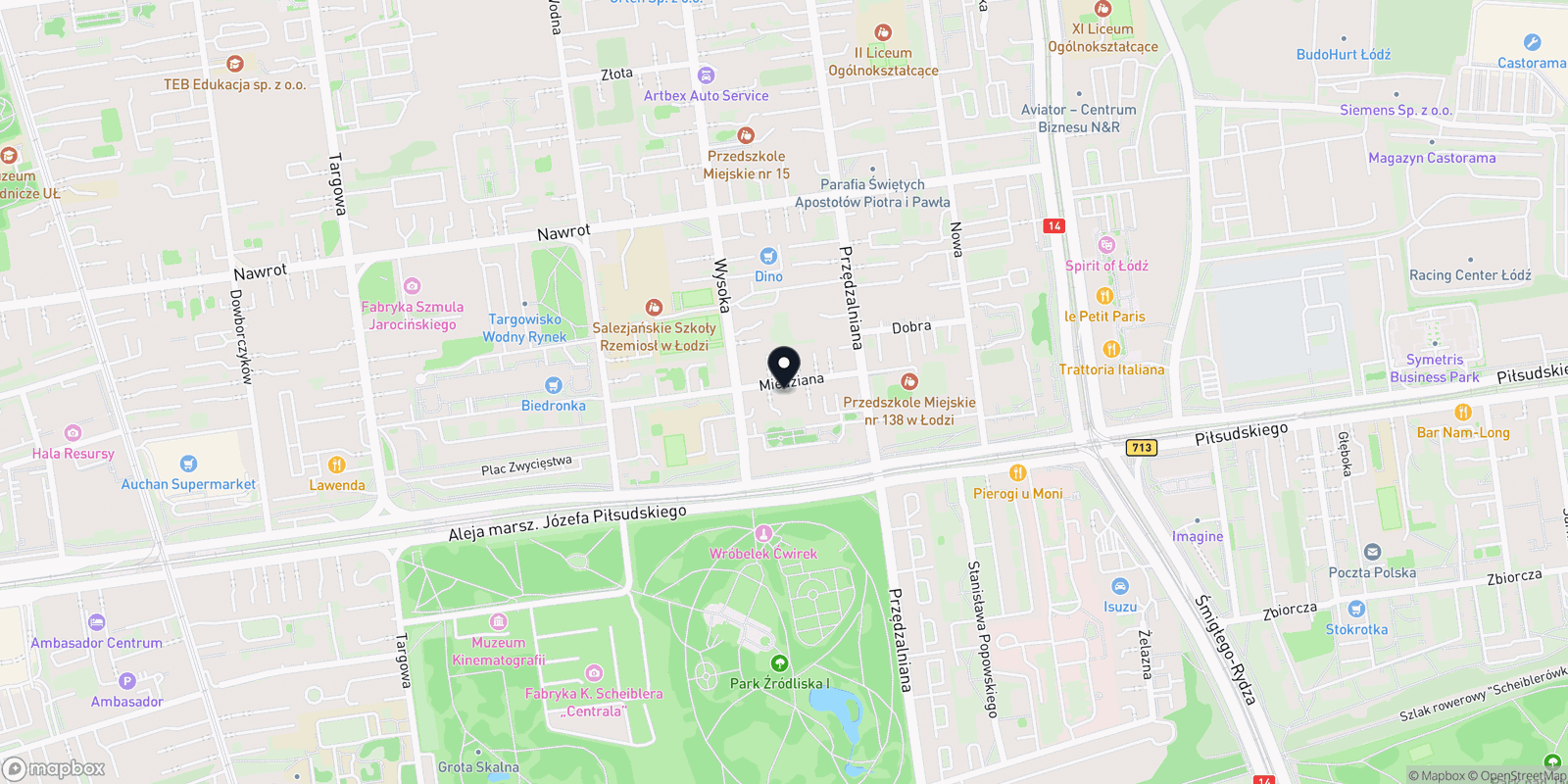 Mapa Salon Kosmetyczny ZACISZE PIĘKNA