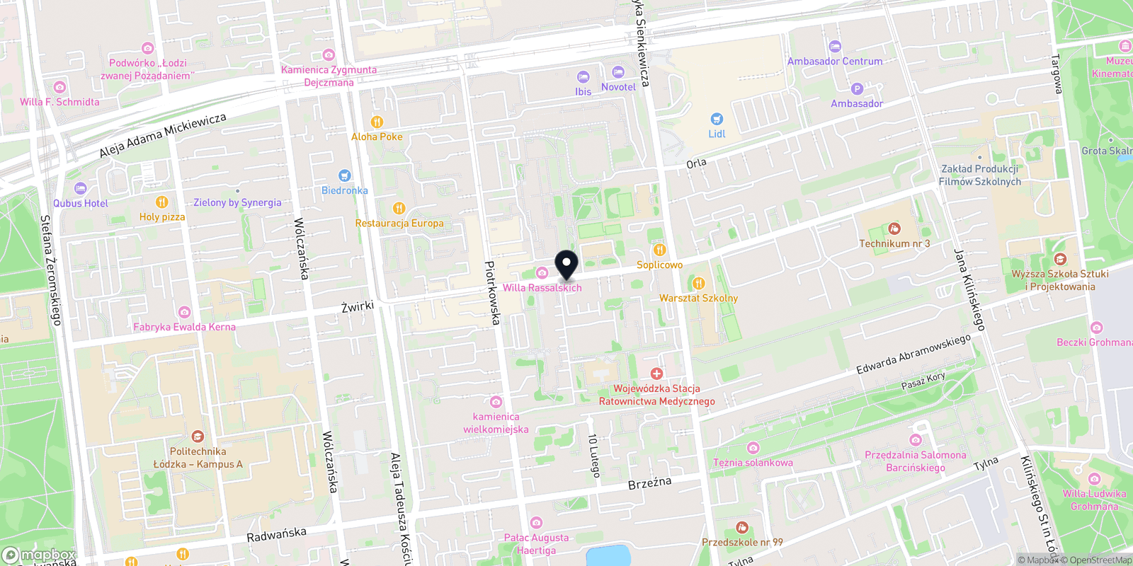 Mapa Gabinet masażu ''VALENTYNA ''