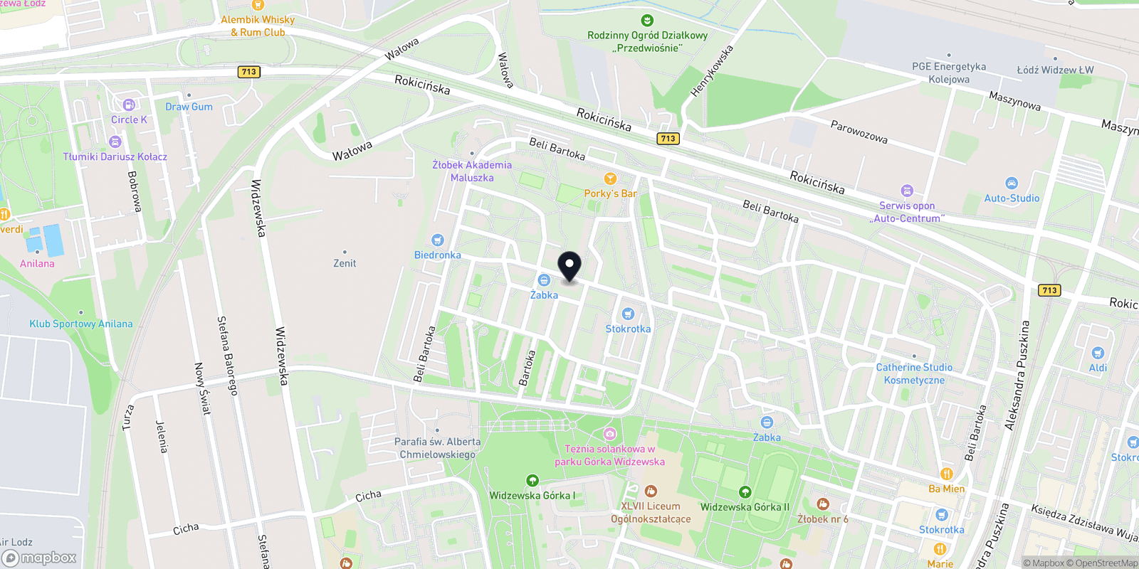 Mapa Puder i Pazur