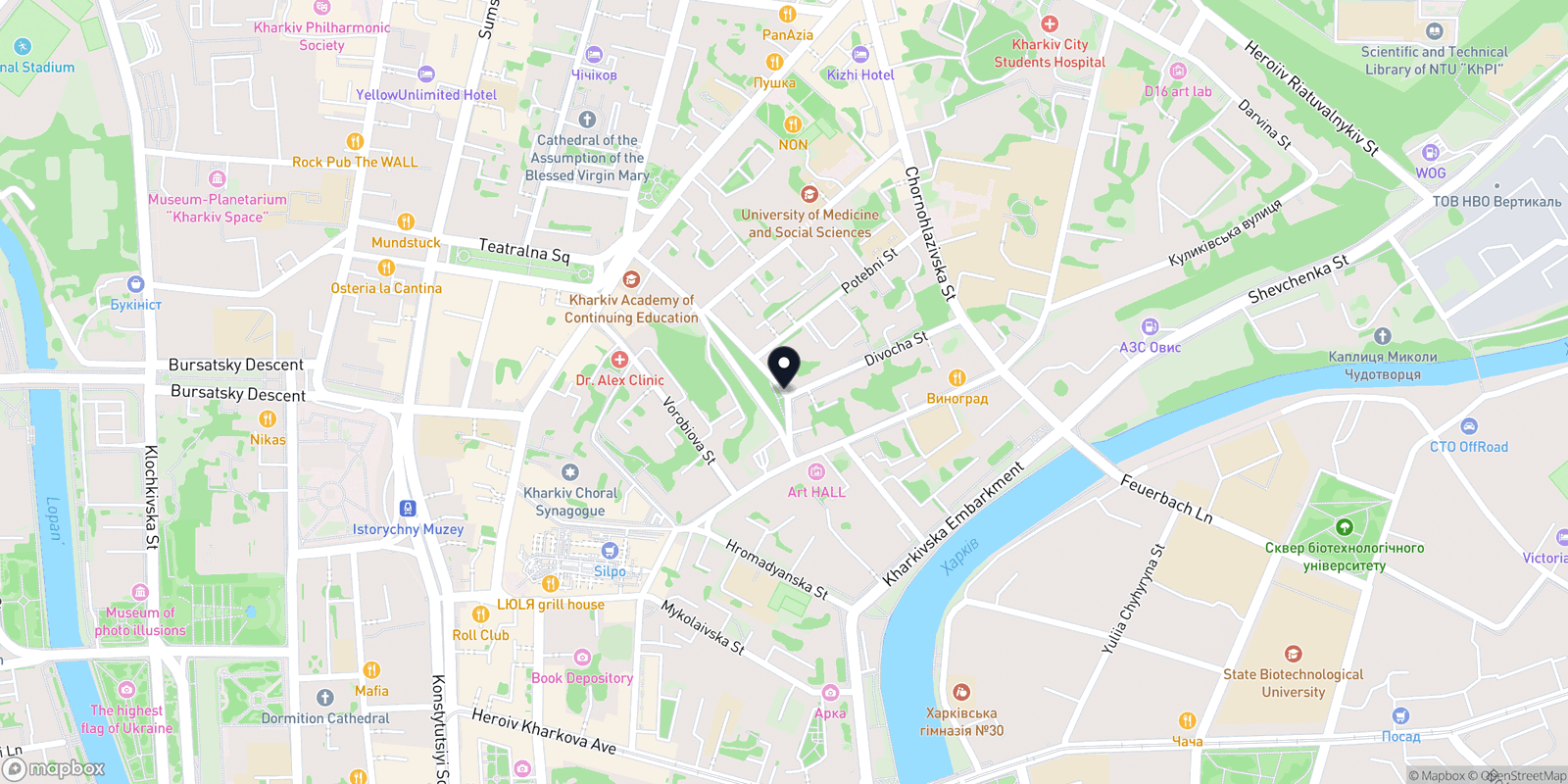 Карта закладу United Barbers