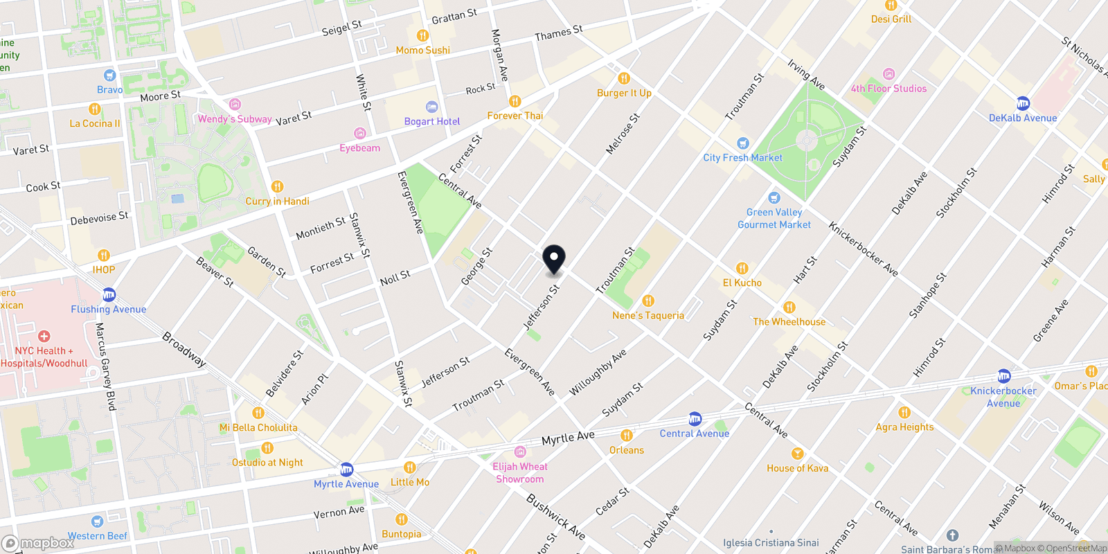 Map of Self Bushwick