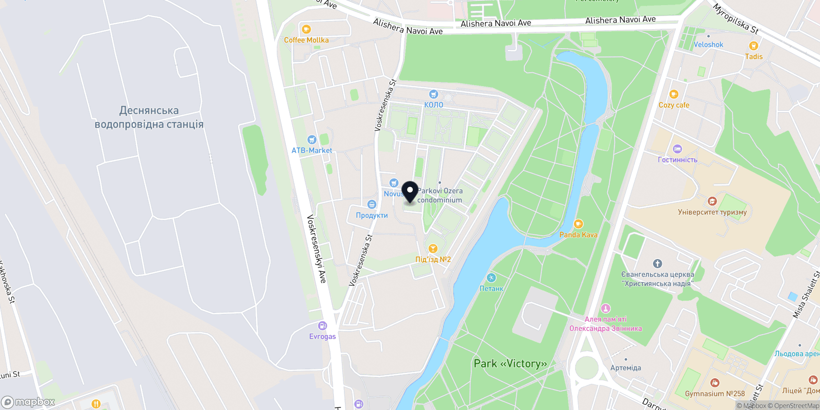 Карта закладу LaserVille