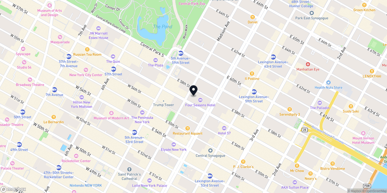 Map of Toka Salon NYC