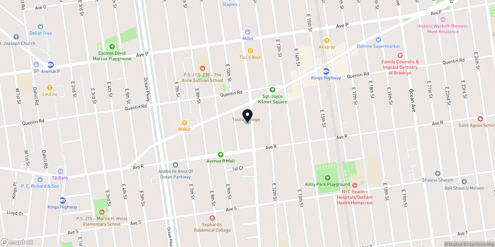 Map of Brooklyn Beauty Lounge